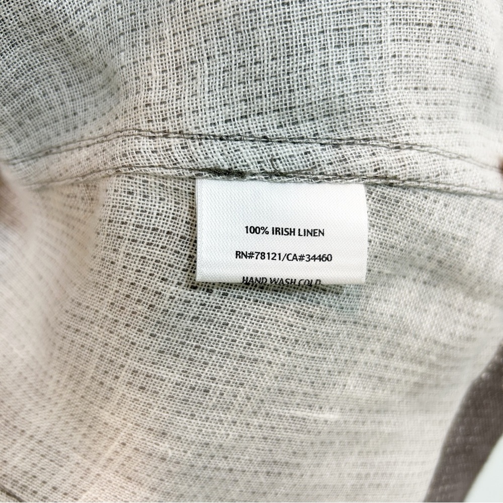 Eileen Fisher 100% Irish Linen Distressed Lightweight Jacket M Gray Lagenlook - Picture 8 of 11